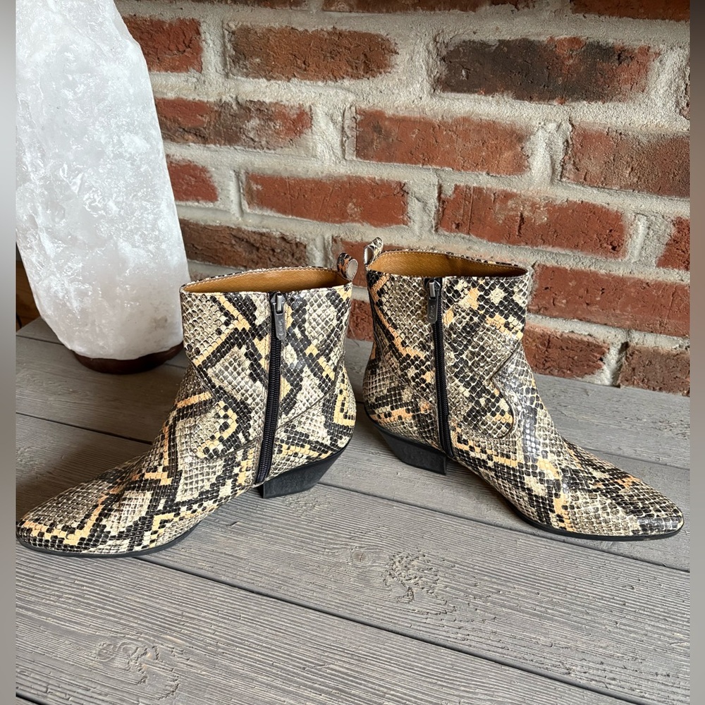 Circus by Sam Edelman Snakeskin Style Boots - Picture 3 of 10